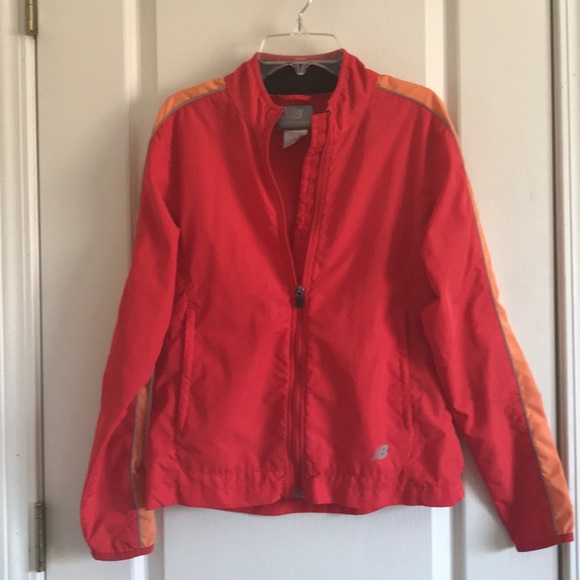 Red New Balance windbreaker - Picture 1 of 5